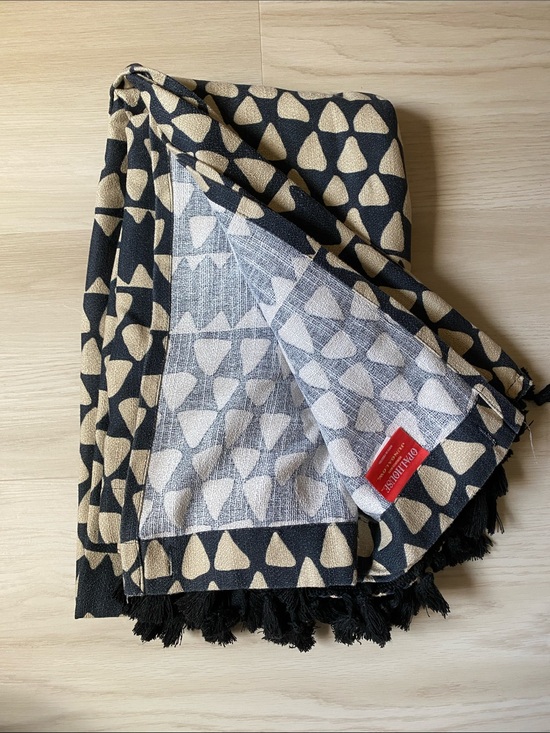 Opalhouse Other - Opalhouse Printed Triangle Pattern Shower Curtain  Black & Beige